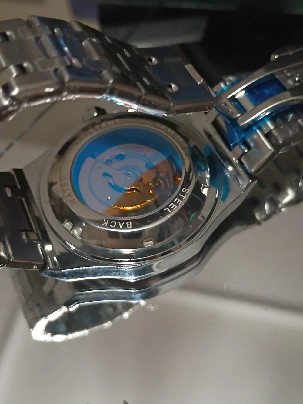 Men's Blue Dial Stainless Steel fully automatic Watch -